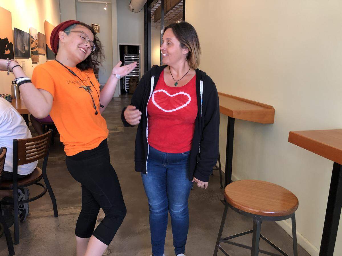 Clio Nelson (left) suffers from a rare disease, Cowden Syndrome, and a celebrity softball game will help raise money for a needed service dog to help her. Nelson is pictured here with her mother Angela.