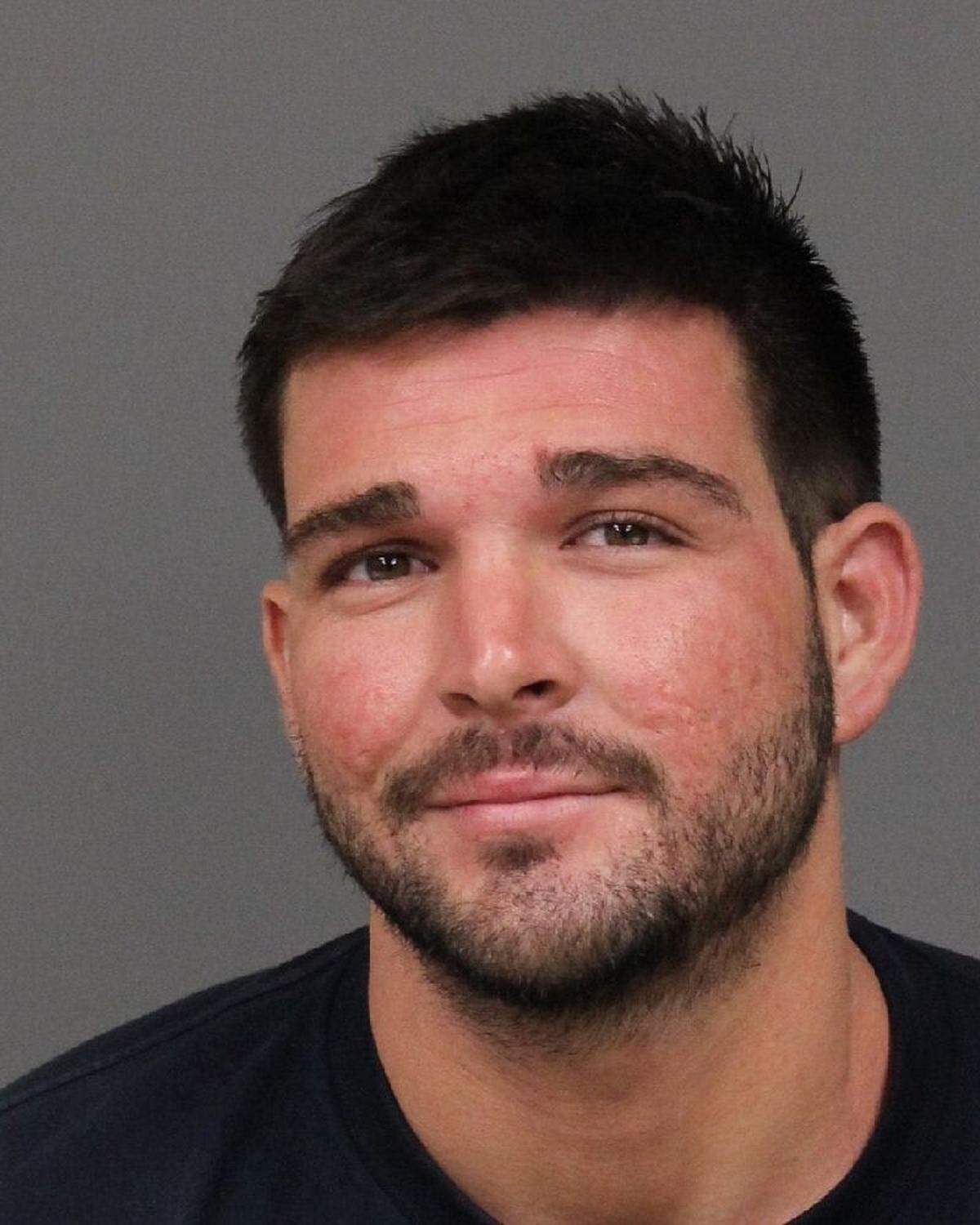 Jordan Nogo, 28, of Paso Robles, is accused of firing a shot into a mobile home unit in rural Paso Robles.