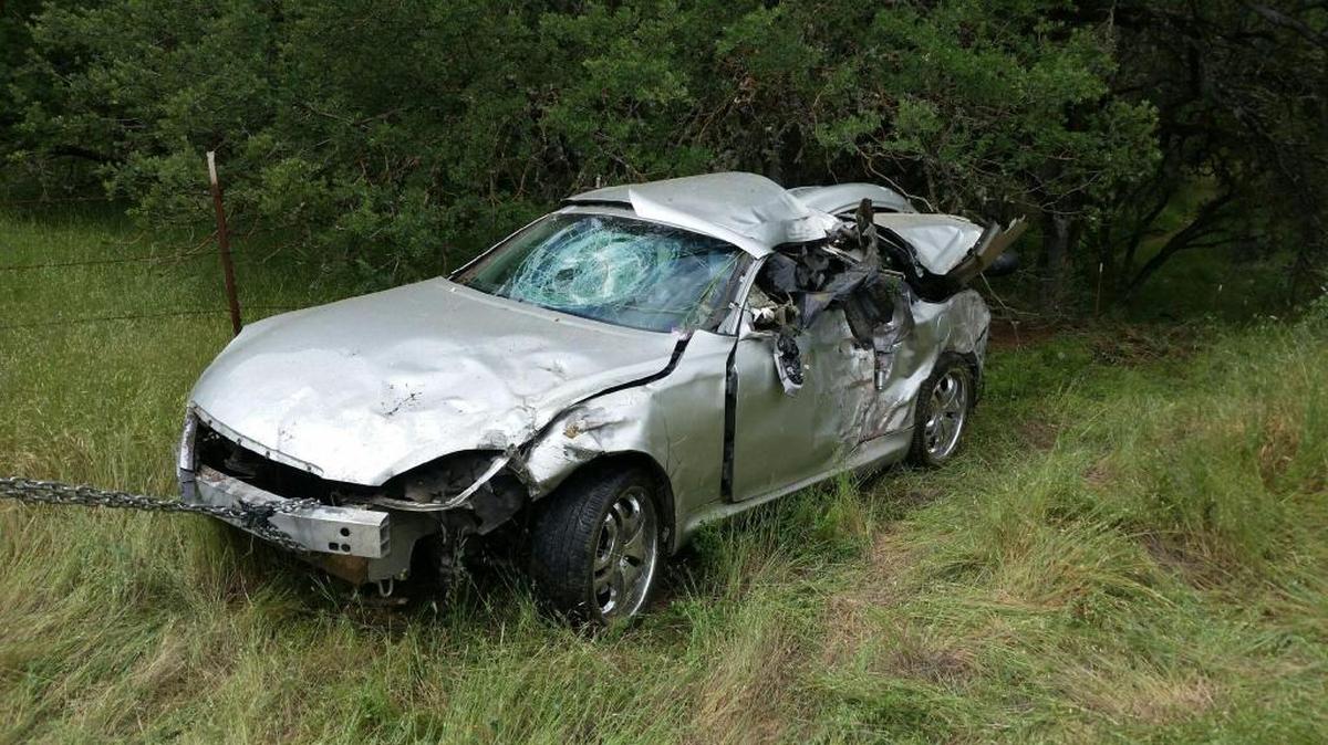A local man was in serious condition Sunday after driving off the road Friday night and spending more than 12 hours in a ravine, according to the CHP.