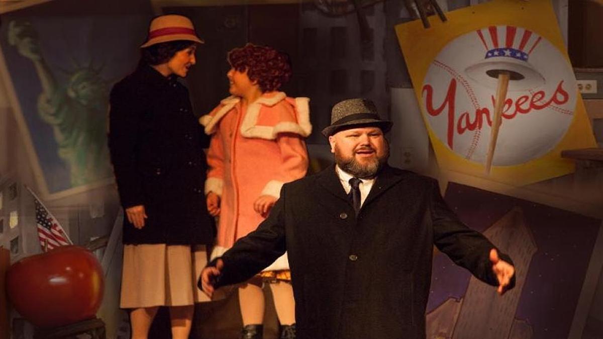 Tara Brinkman, Serafina Regusci and Christian Clamo appear in “Annie” playing at 2 p.m. Sunday, April 30, 2017, in San Luis Obispo.