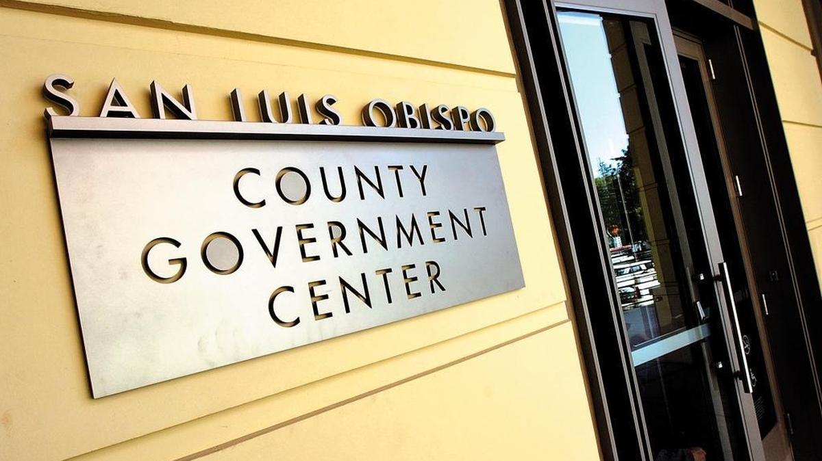 The San Luis Obispo County Government Center on Monterey Street in San Luis Obispo.