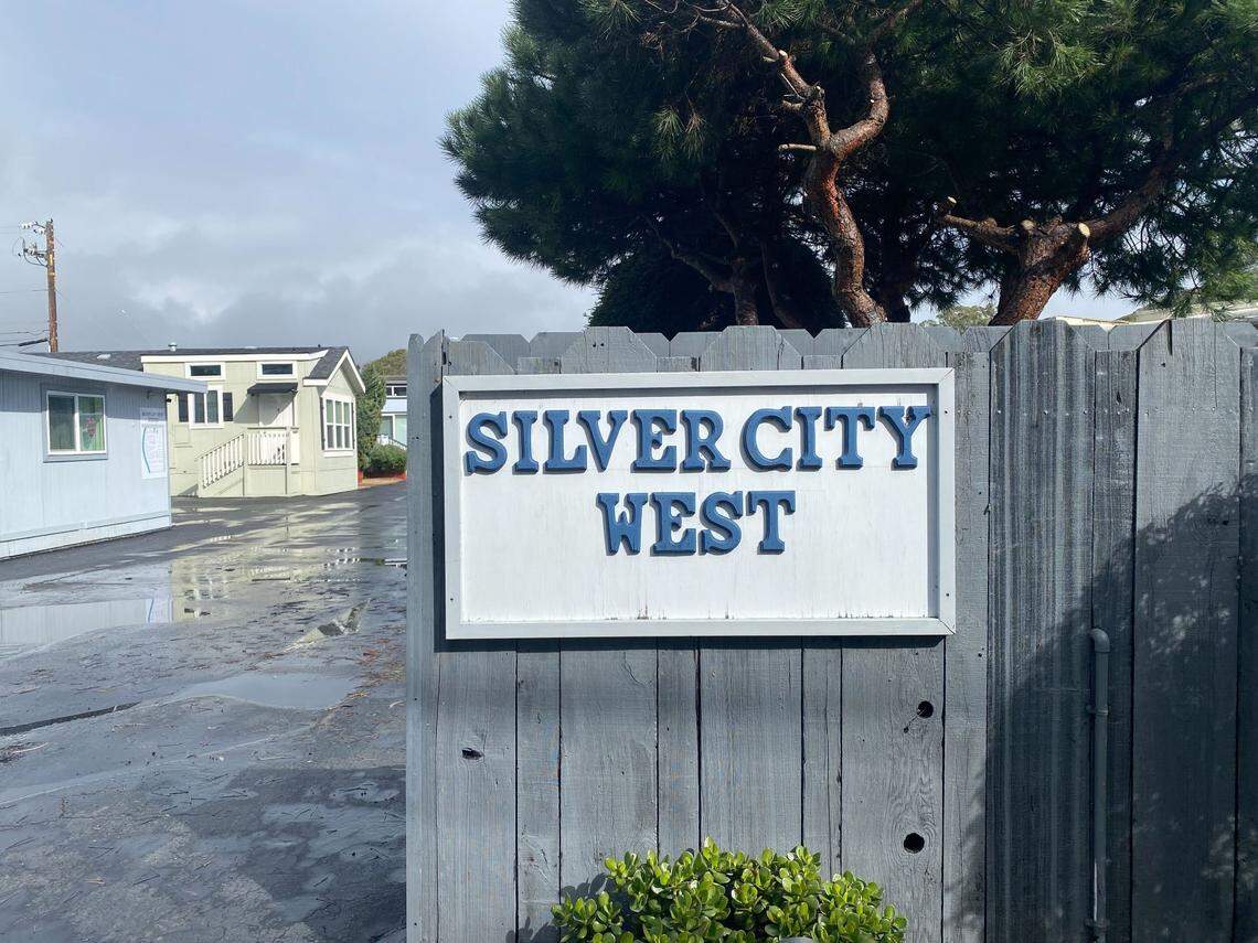 Given the mobile home park’s history of flooding, residents in Silver City West mobile home park in Morro Bay braced for potential flooding during an atmospheric river storm Feb. 13, 2025.