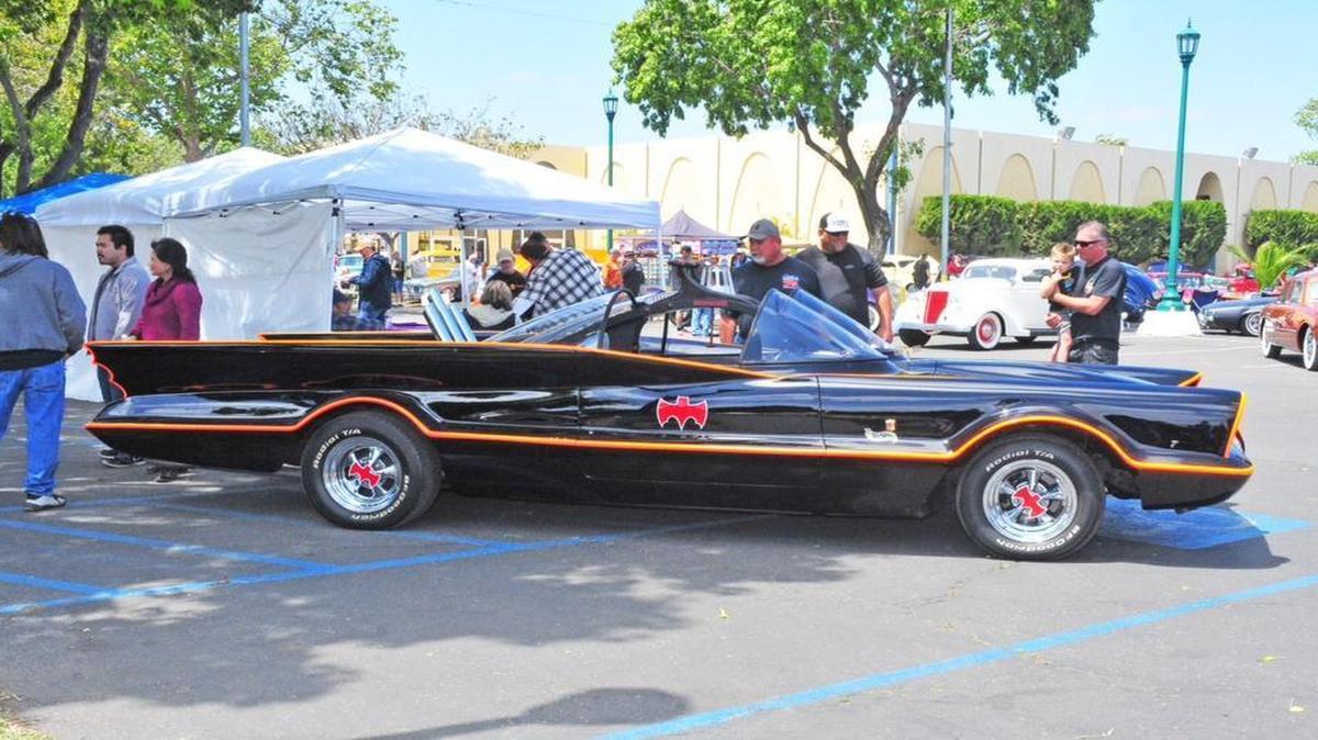 The Batmobile created by George Barris for the 1960s “Batman” television show is among the cars that will be on display Memorial Day weekend at the West Coast Kustoms Cruisin’ Nationals car show in Santa Maria.