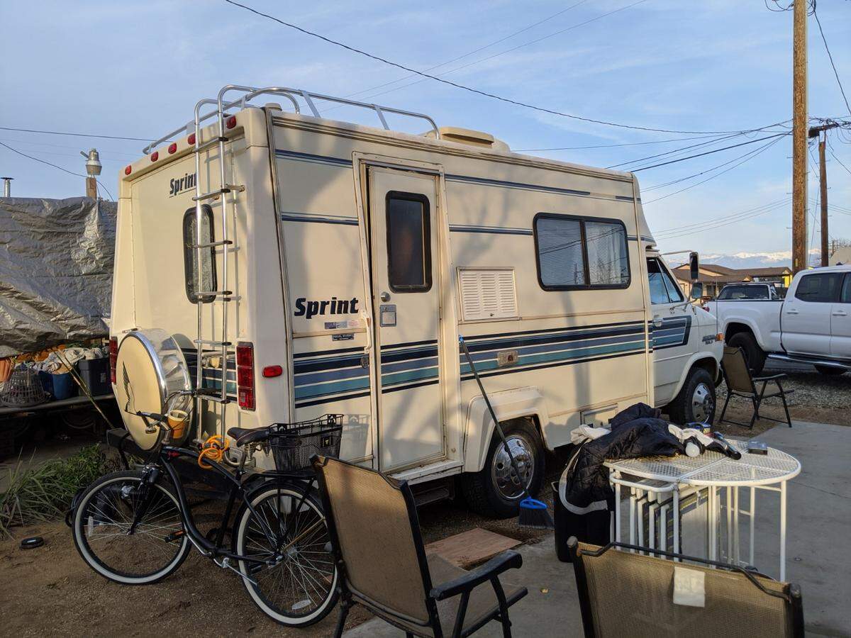 The RV where Mason James Lira once lived in Visalia.