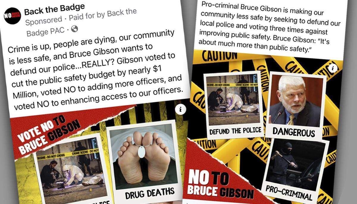 Back the Badge is one of two political action committees running attack ads against Bruce Gibson in the 2022 District 2 race for the SLO County Board of Supervisors.