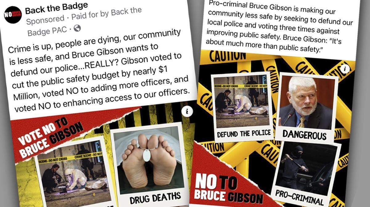 Back the Badge is one of two political action committees running attack ads against Bruce Gibson in the 2022 District 2 race for the SLO County Board of Supervisors. 