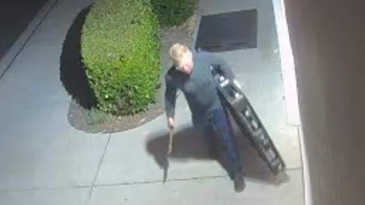 The San Luis Obispo Police Department is searching for a person who stole $10,000 worth of copper downspouts from the Irish Hills Shopping Center on July 10, 2024.
