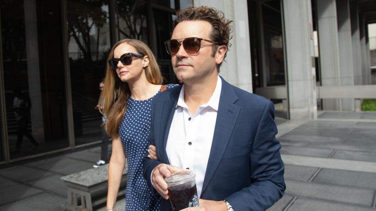 “That ‘70s Show” actor Danny Masterson and his wife, Bijou Phillips, arrive at Clara Shortridge Foltz Criminal Justice Center in Los Angeles on May 31, 2023.