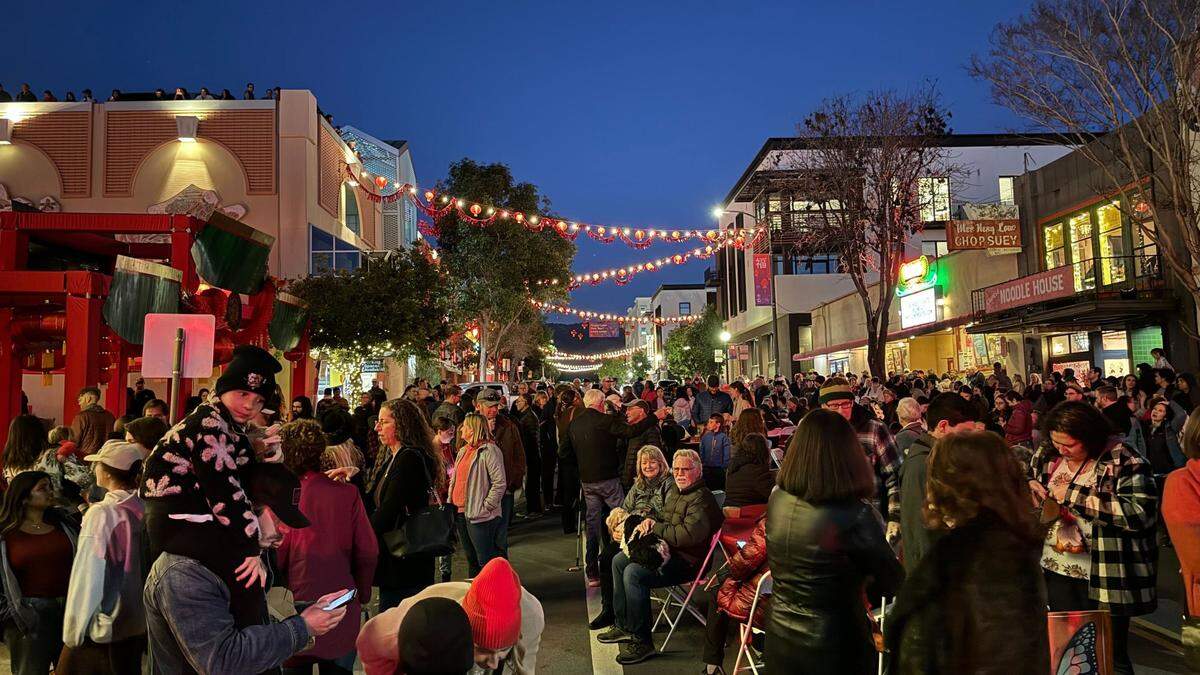 A&nbsp;block party&nbsp;took over downtown San Luis Obispo on Feb. 10, 2024, with hundreds of people packing Palm Street in front of the Ah Louis Store to celebrate not only the building’s 150th anniversary, but also Lunar New Year.&nbsp;