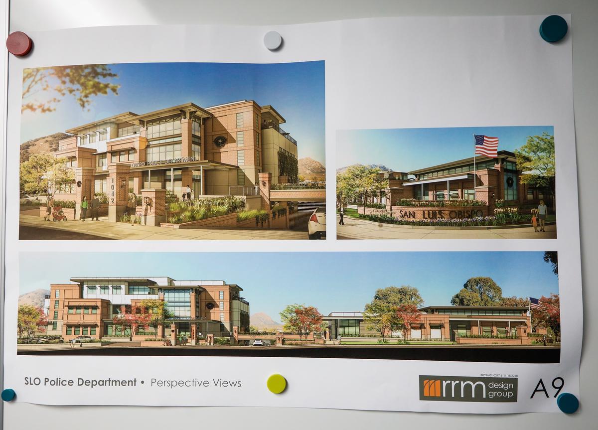 A rendering of the envisioned new San Luis Obispo Police station.