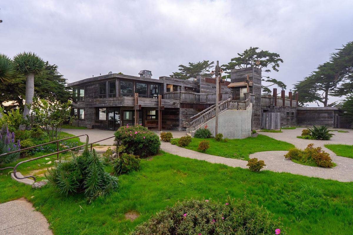 The rear view of the Daou Ocean restaurant shows part of the garden area with lots of potential. The 3-acre property and the structures on it were listed for sale for $5.5 million in late April 2025.