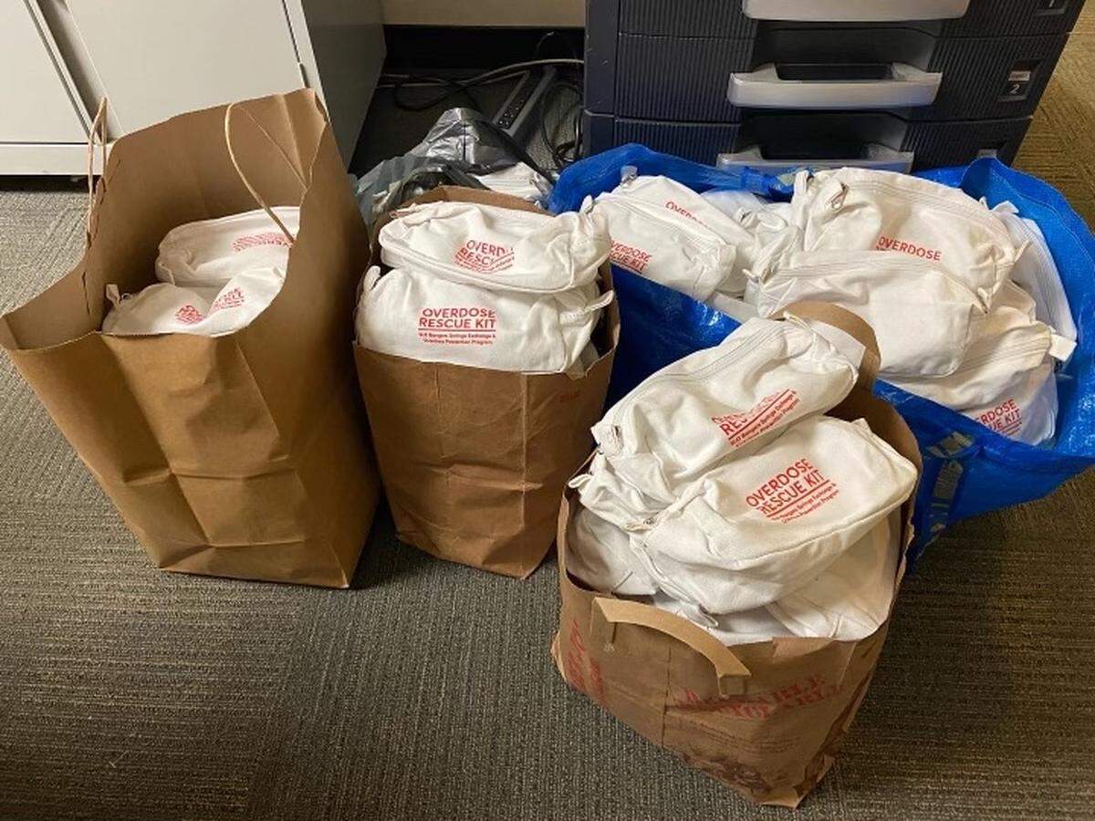 SLO Bangers distributes overdose rescue kits, which include intranasal Naloxone, to SLO County community members.