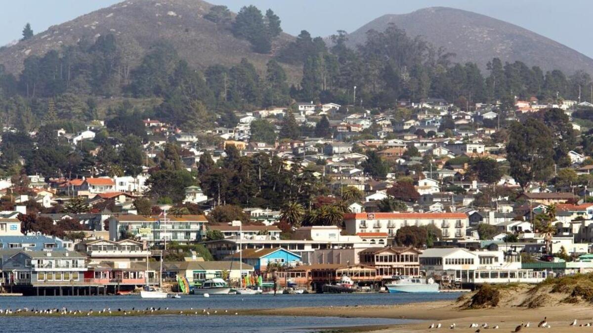 The Morro Bay harbor.