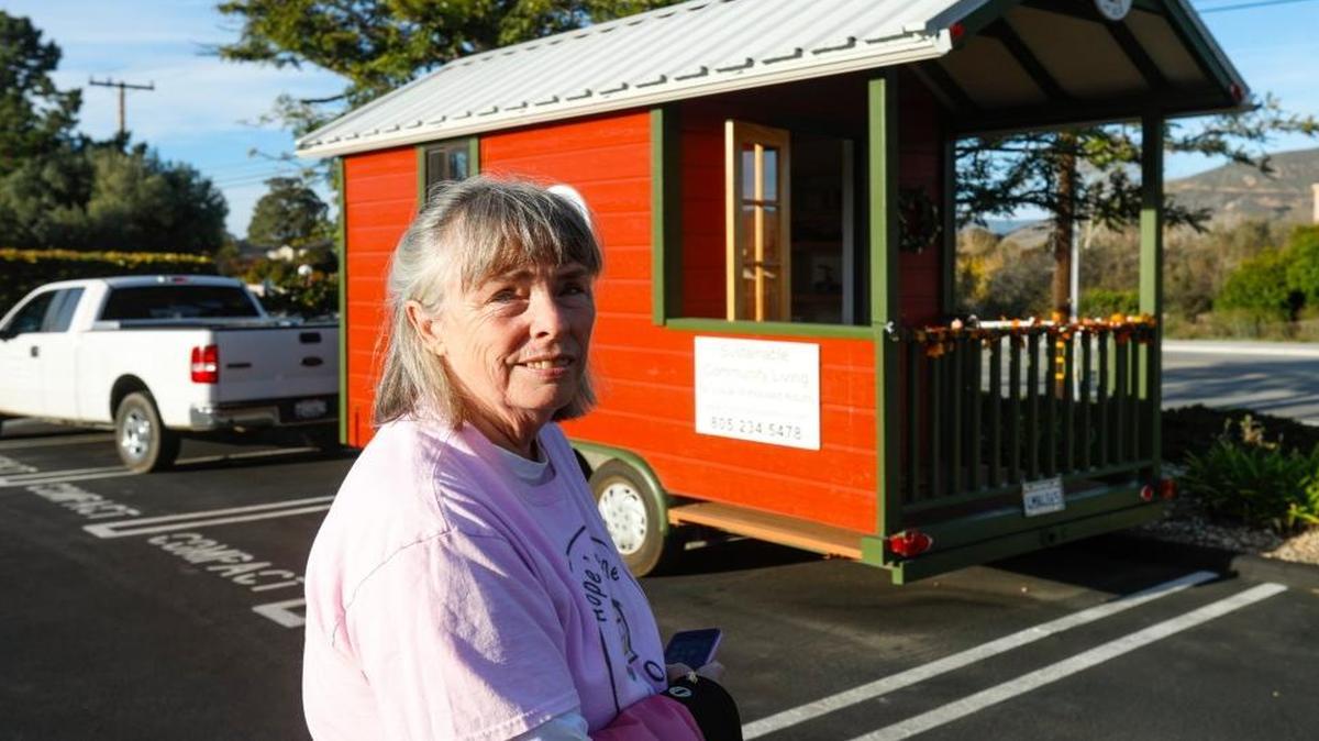 Becky Jorgeson, the president of Hope’s Village, is advocating for a tiny home village in SLO. The city is considering zoning updates that would allow for tiny homes on wheels in backyards.