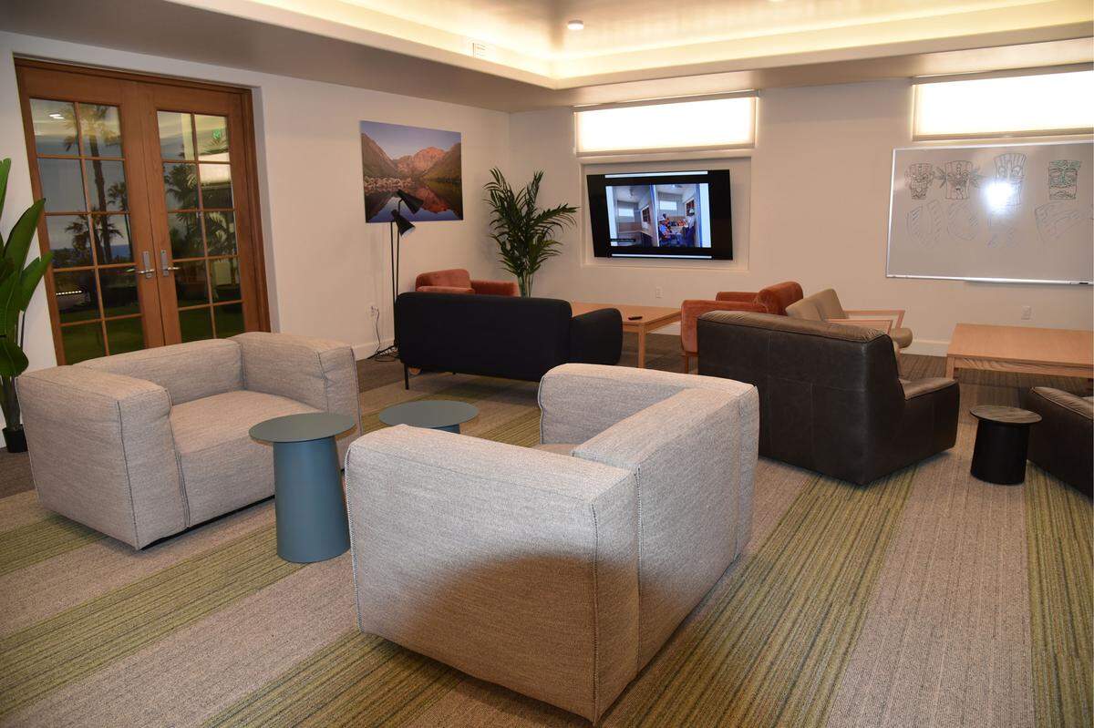 A mock-up of the ‘house’ common area in the proposed Munger Hall at UCSB.