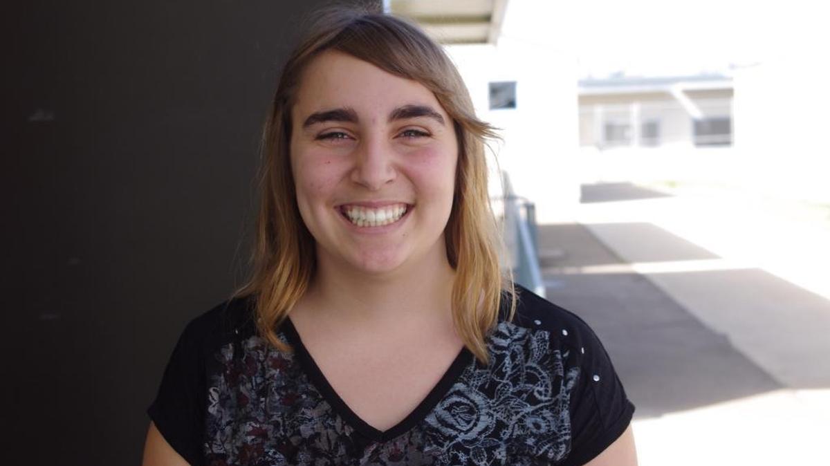 Freshman Hailie Wood, 14, is the first student from Central Coast New Tech High School to compete in the San Luis Obispo County Poetry Out Loud competition.