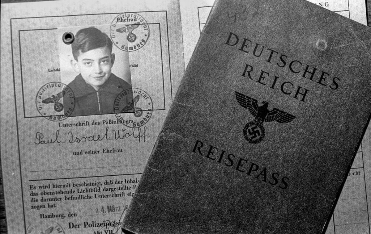 Paul Wolff’s Jewish passport from 1930s Nazi Germany.