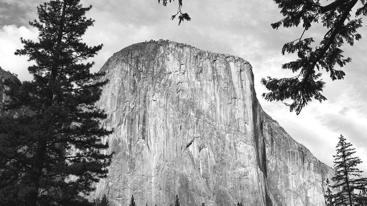 Yosemite’s El Capitan is illuminated by the setting sun on Thanksgiving Day 2013.