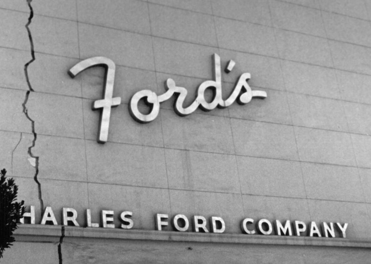 The Charles Ford Co. which owned the Rileys department store chain, lost its Watsonville building in the Oct 17, 1989 Loma Prieta earthquake. The chain had no quake insurance and was unable to recover. Diane Varni/Watsonville Register-Pajaronian