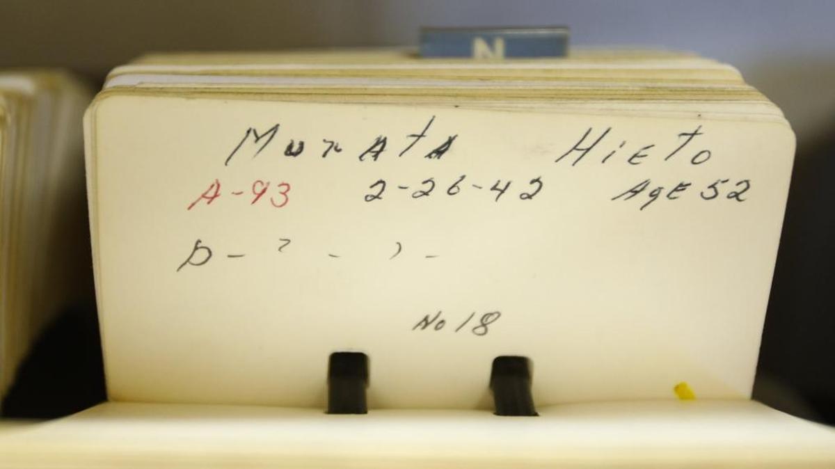 Hidao Murata died Feb. 26, 1942, at age 52. An index card at Arroyo Grande District Cemetery says he is buried in plot A-93.
