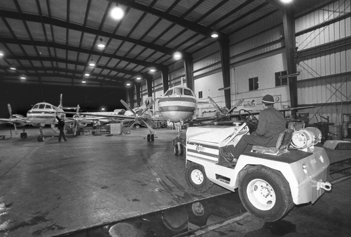 1987: Wings West/American Eagle once had headquarters at the San Luis Obispo airport, with 250 employees.