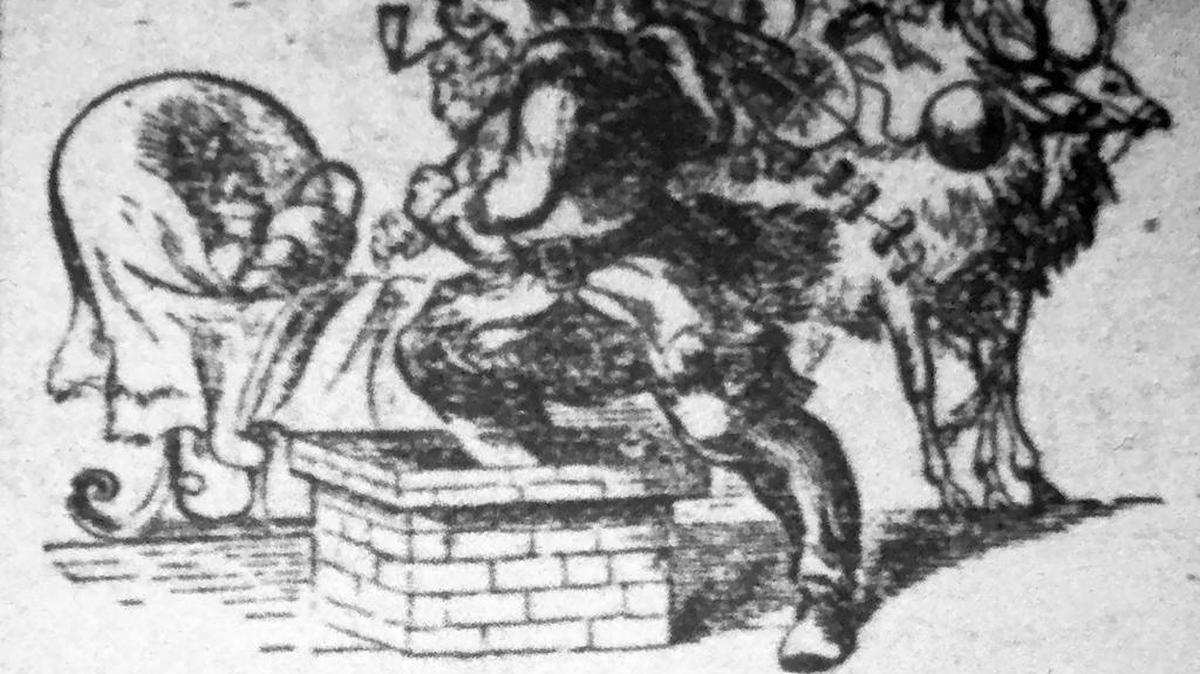 Santa Claus appeared in Max Pepperman’s advertisement in The Tribune on Dec. 15, 1874.