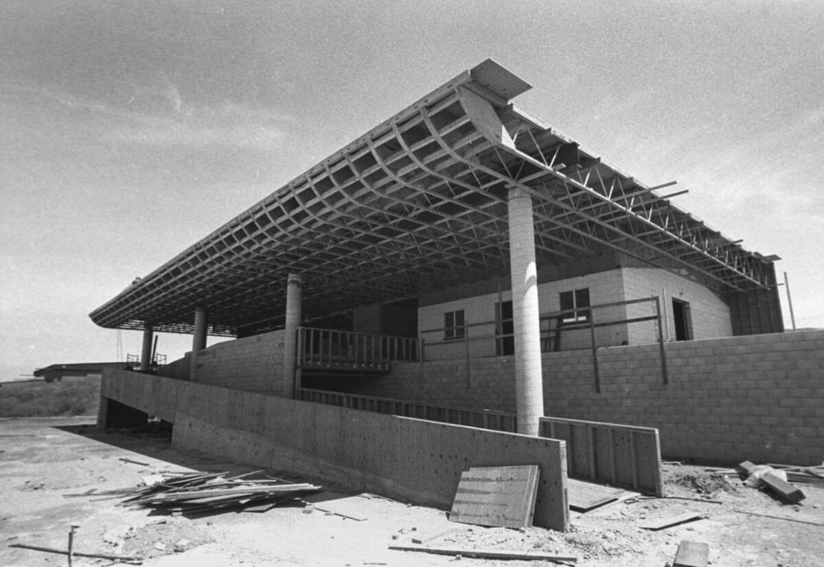 1983: Construction on San Luis Obispo airport terminal that will be retired Nov. 1, 2017, when a new, larger terminal opens.