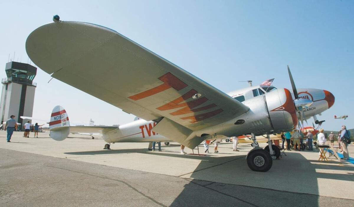 2007: A 1937 Lockheed Electra 12A was on display at Airport Day at the San Luis Obispo County Regional Airport on Aug. 18, 2007.