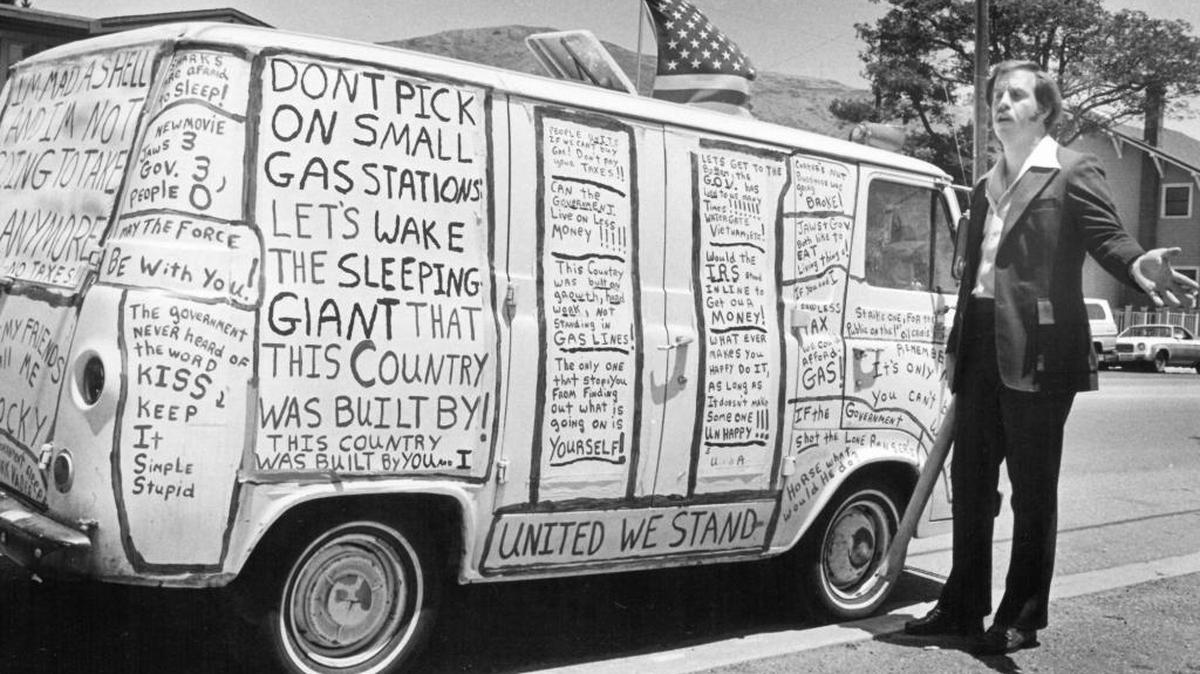 Fred Brieske began his protest over the gasoline shortage on May 5, 1979, the day after he spent four hours waiting in line to buy gas during the 1979 crisis.
