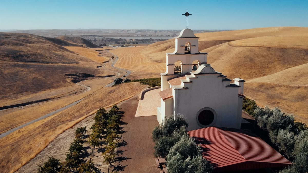The Serra Chapel in Shandon was built by Judge William P. Clark and his wife, Joan, and completed in 1993.