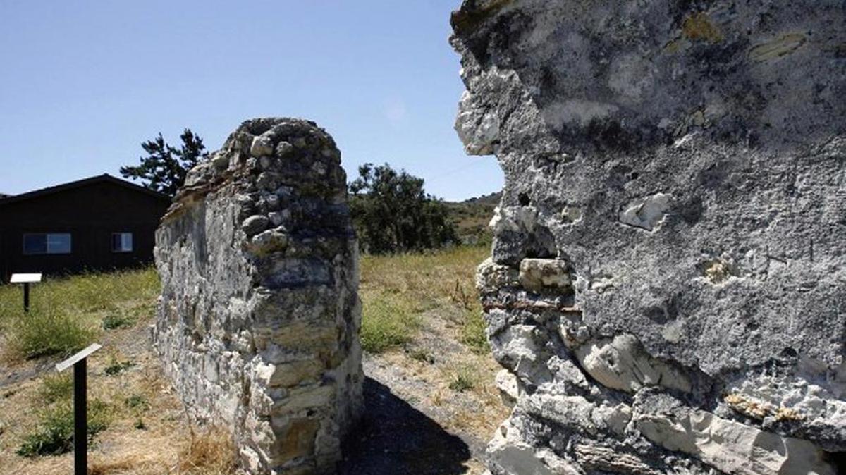 Ruins of the original Mission de la Purisima Concepción de Maria Santisima, destroyed by an 1812 earthquake, in Lompoc.