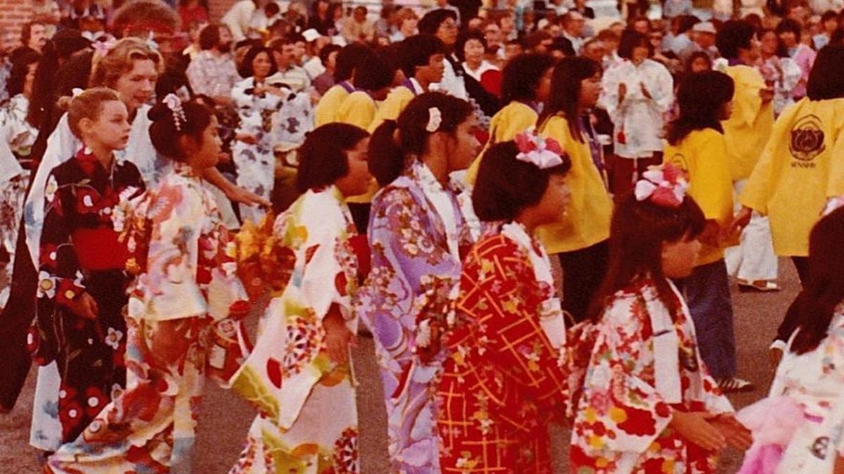 Obon Dance at the SLO Veteran’s Center in 1981.