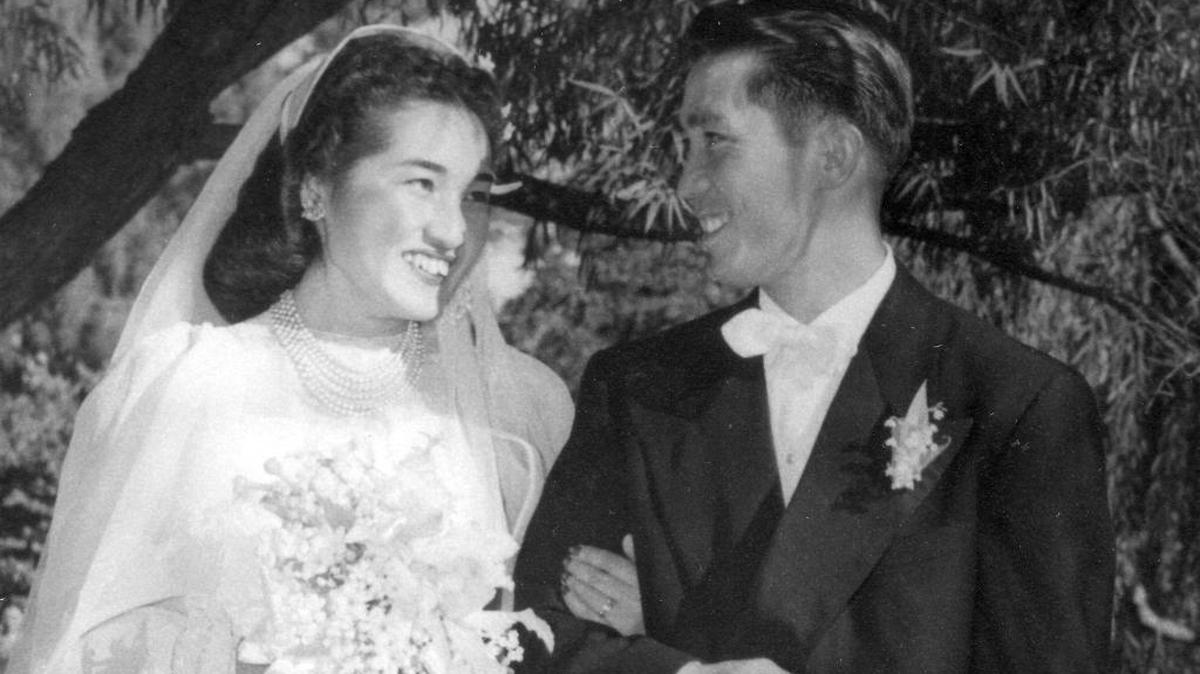 Grace and Shimi Shibata’s wedding photo from 1947.
