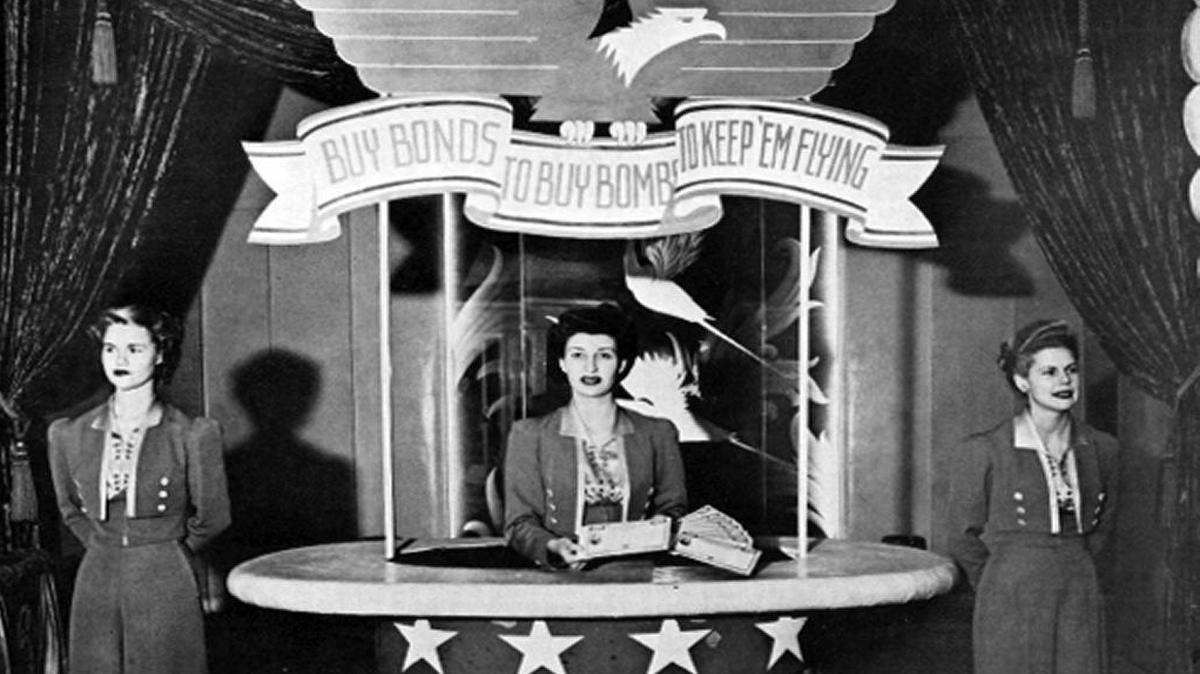 The Bond Booth made for the lobby of the Fremont Theatre at its grand opening in May 1942 by Young Louis, eldest son of San Luis Obispo pioneer Chinese merchant Ah Louis.