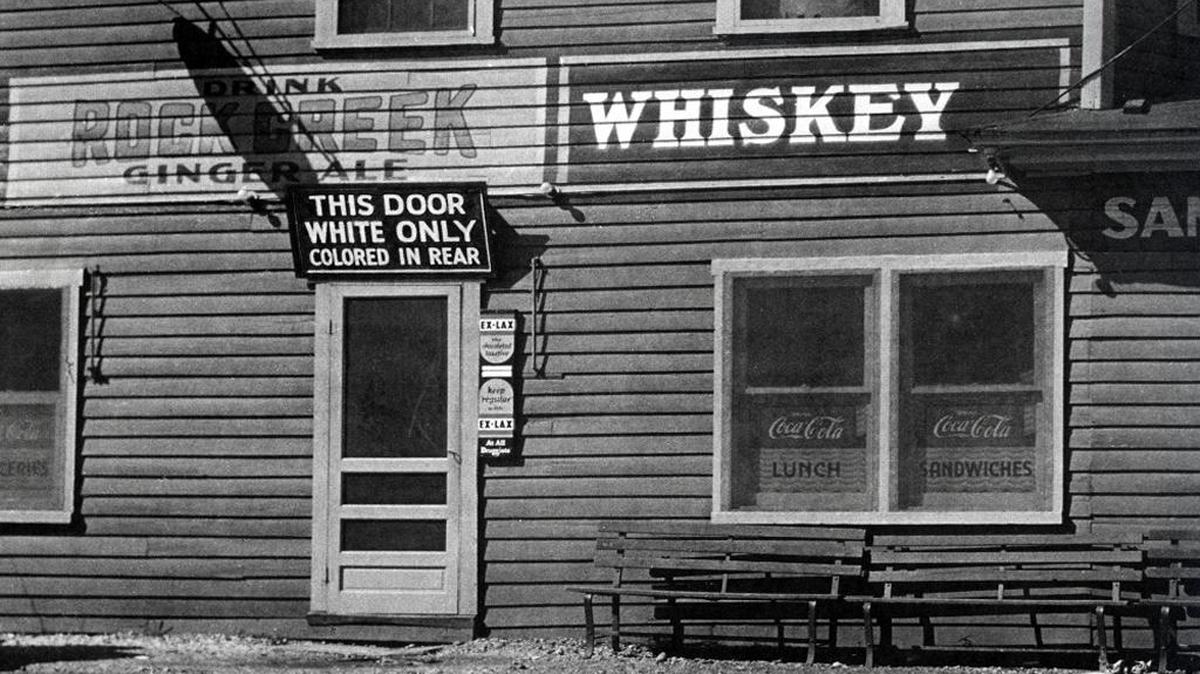 “White only” photo taken by Joe Schwartz in Maryland in the 1930s. Schwartz, a longtime Atascadero resident, was honored when his photographs were included in the National Museum of African American History and Culture.