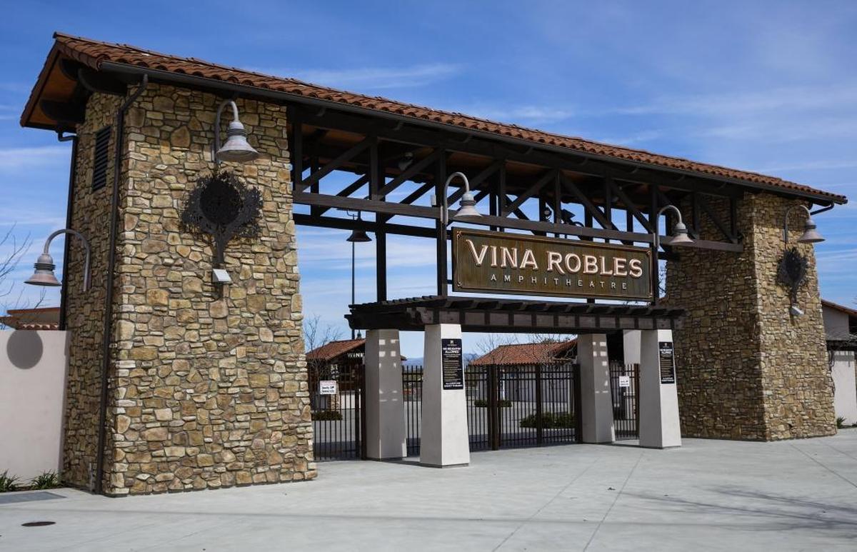 The entrance to Vina Robles Amphitheatre in Paso Robles.