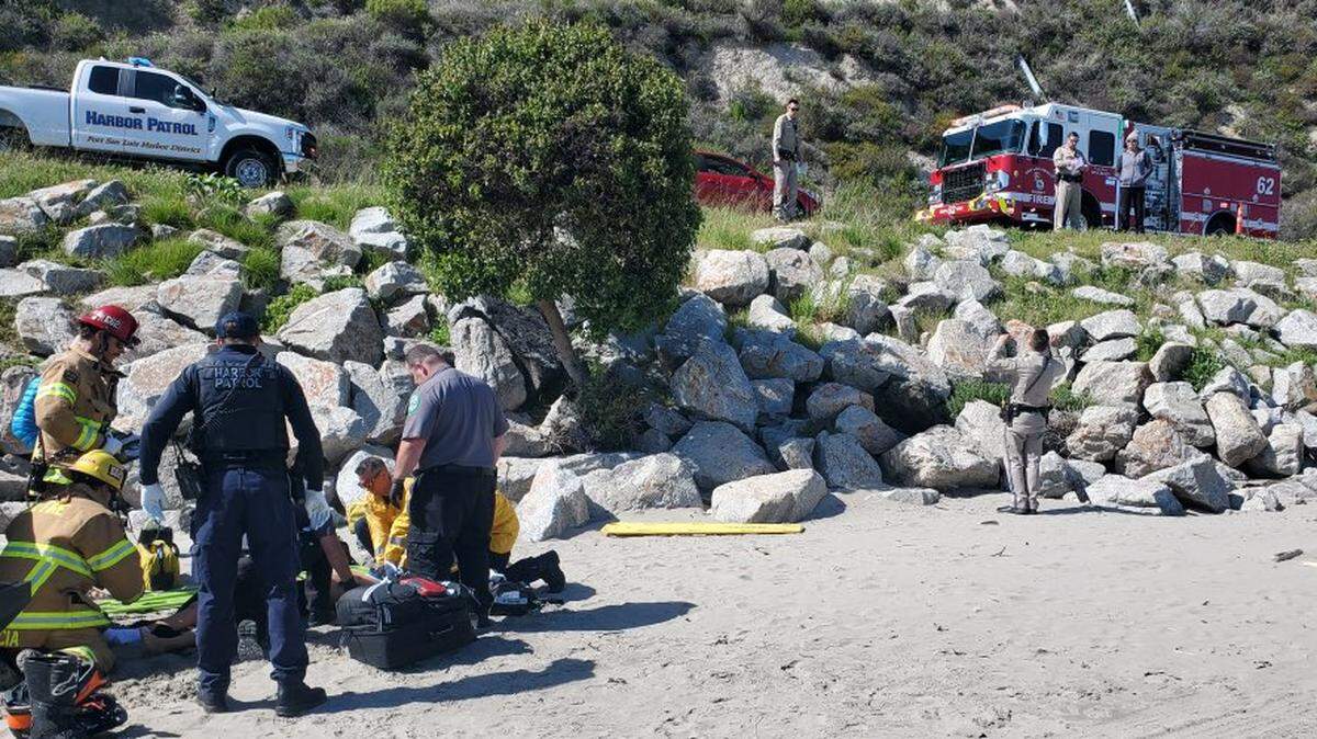 A motorcyclist was sent to the hospital with injuries after crashing in Avila Beach on April 2, 2025.