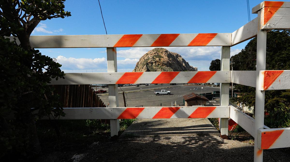 The stairs from Surf Street to Embarcadero in Morro Bay have been removed.