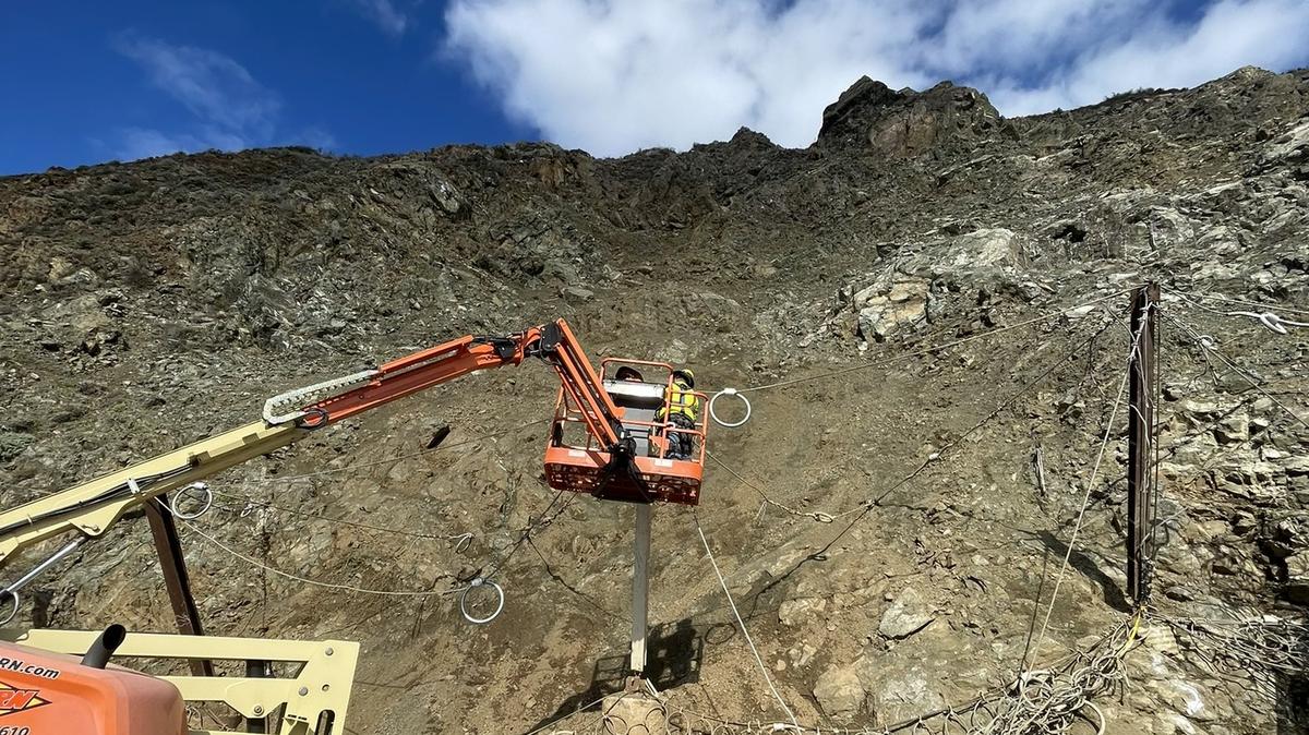 Highway 1 reopened through Big Sur on Dec. 7, 2022, after a rainstorm shut down the road the previous weekend.