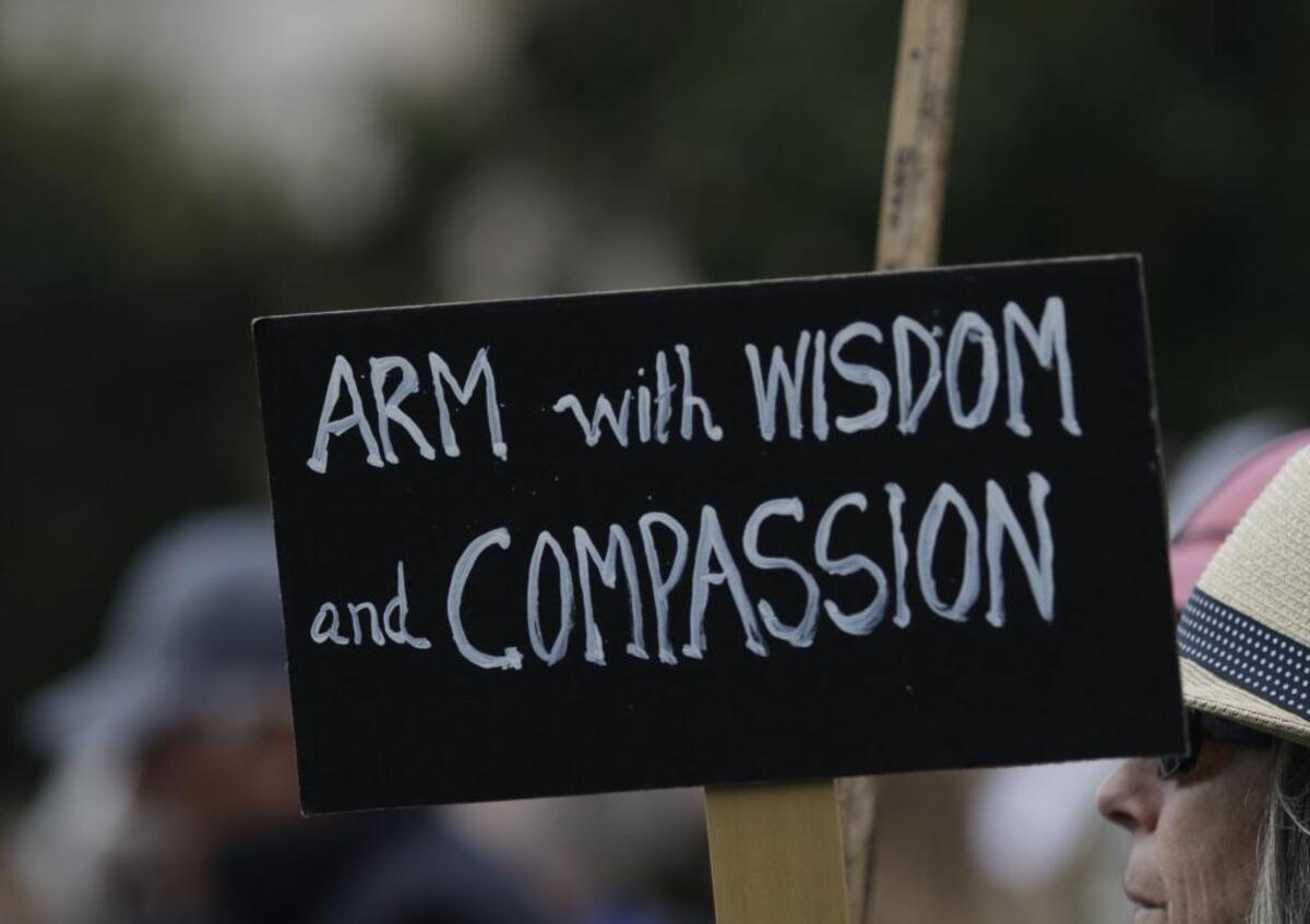 The March for Our Lives began in Mitchell Park in San Luis Obispo, Saturday, March 24, 2018 and wound its way around downtown San Luis Obispo.