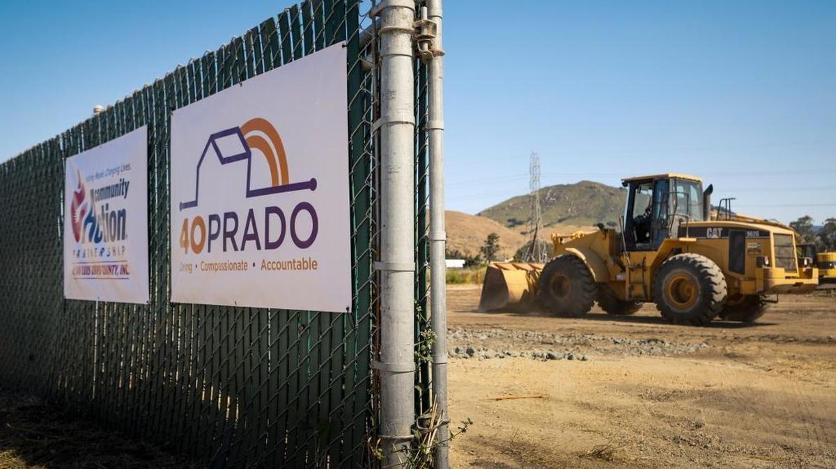 Construction of the 40 Prado new homeless services center began last year. The site will also house a detox center.