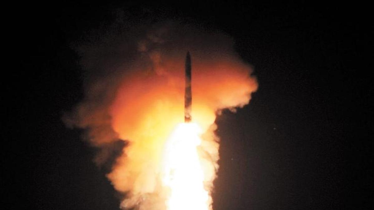 This image provided by Vandenberg Air Force Base shows a launch of the Minuteman III intercontinental ballistic missile in September 2013.