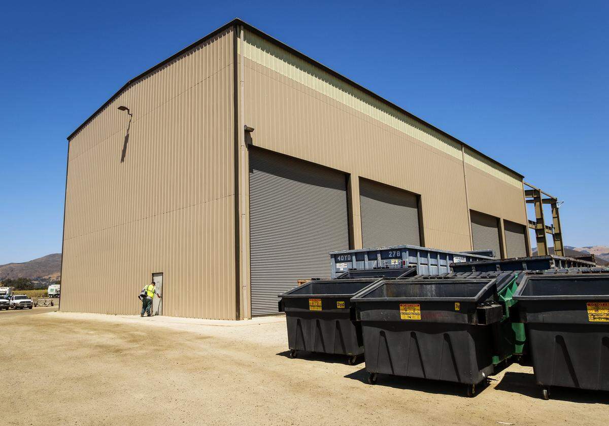 This building at Wast Connections in San Luis Obispo will be converted into a new compost processing center that will process the food scraps in the future.