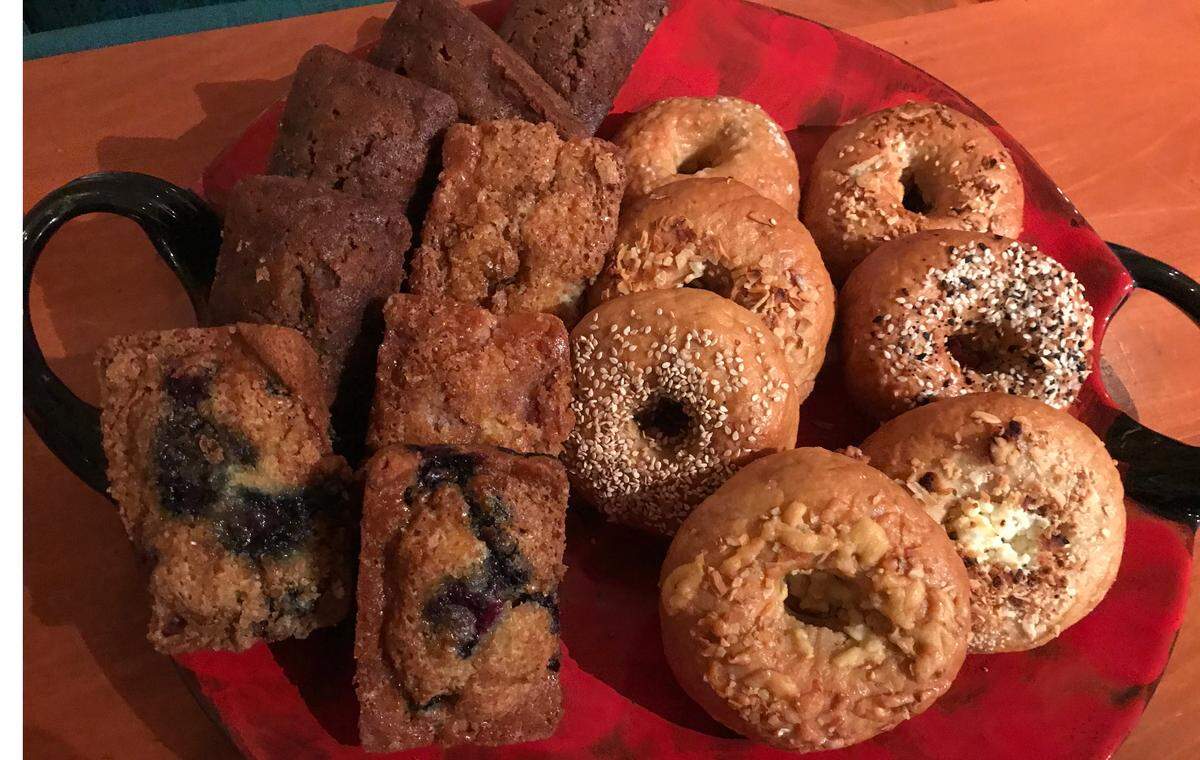 Gluten-free banana bread, muffins and bagels are sold by Los Osos cottage bakery Salty Bagel.