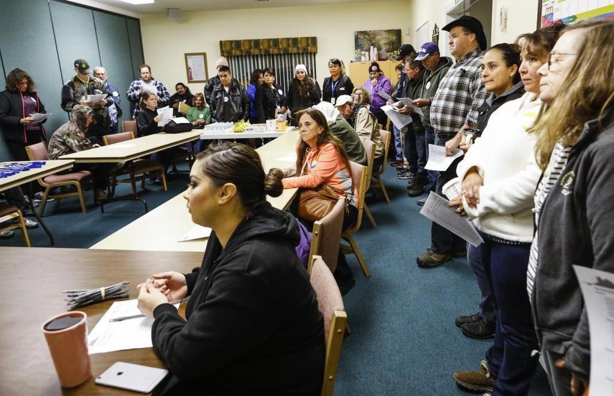 Volunteers gather at Saint John's Lutheran Church in Arroyo Grande in January for instructions before heading out for the biennial Point-In-Time Homeless Count and Survey to determine the number of homeless individuals living in the county.