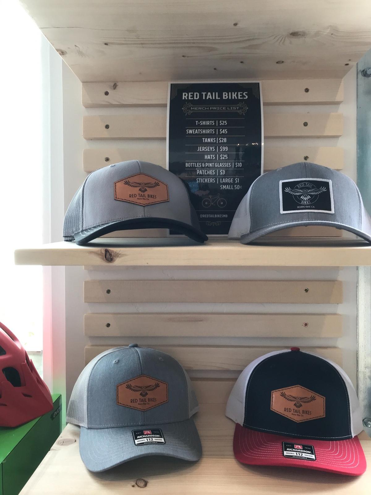 Got a bike? Need a bike cap? Find some new logo hats at the new Red Tail Bike shop, 850 Main St. in Morro Bay.
