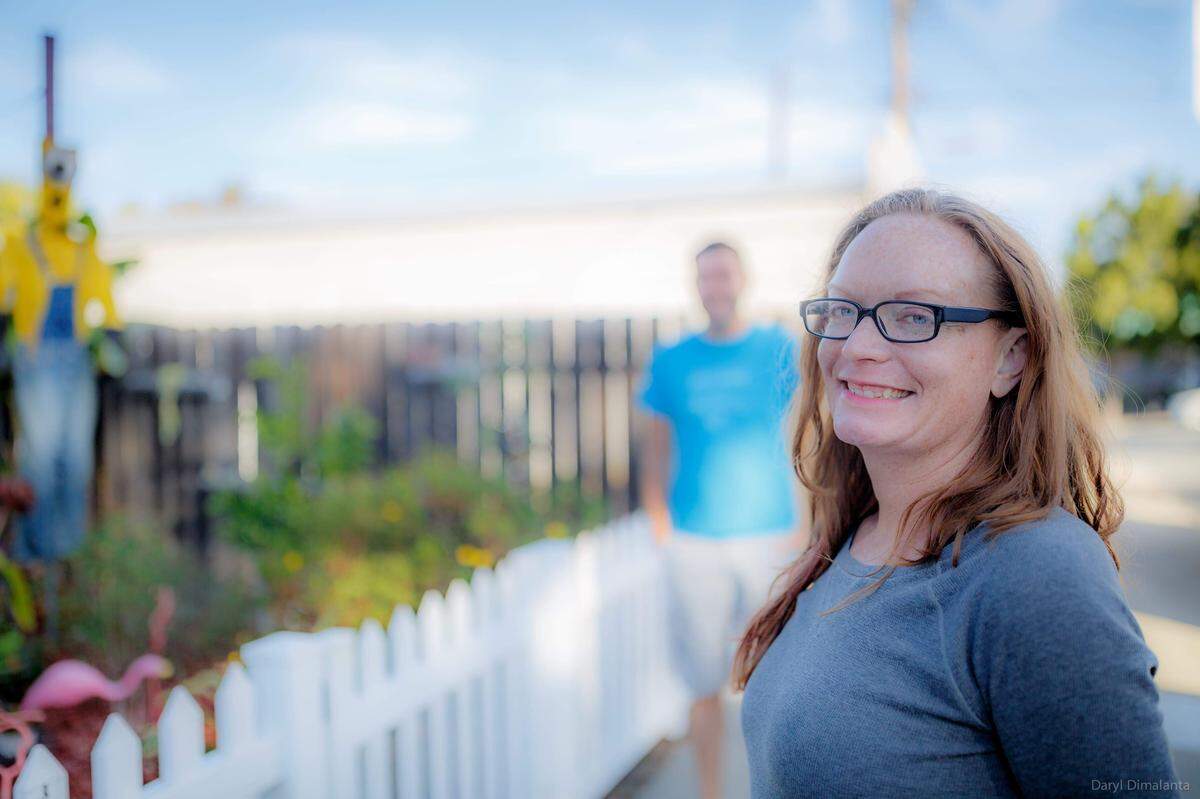 Christine Whaley stands outside her San Luis Obispo home in November 2016, about four years into her battle with melanoma.