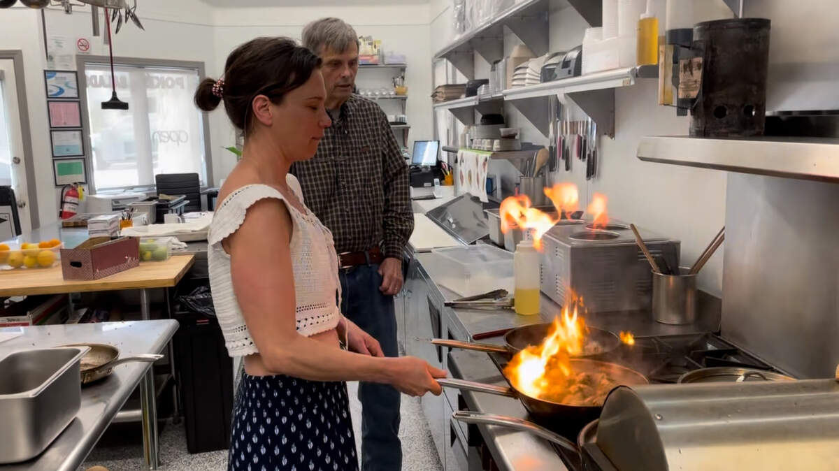 Chowa Bowl has opened a new location in Pismo Beach, serving poke bowls and ramen to visitors. Owner Katie Bosken cooks with her dad David Bosken. 