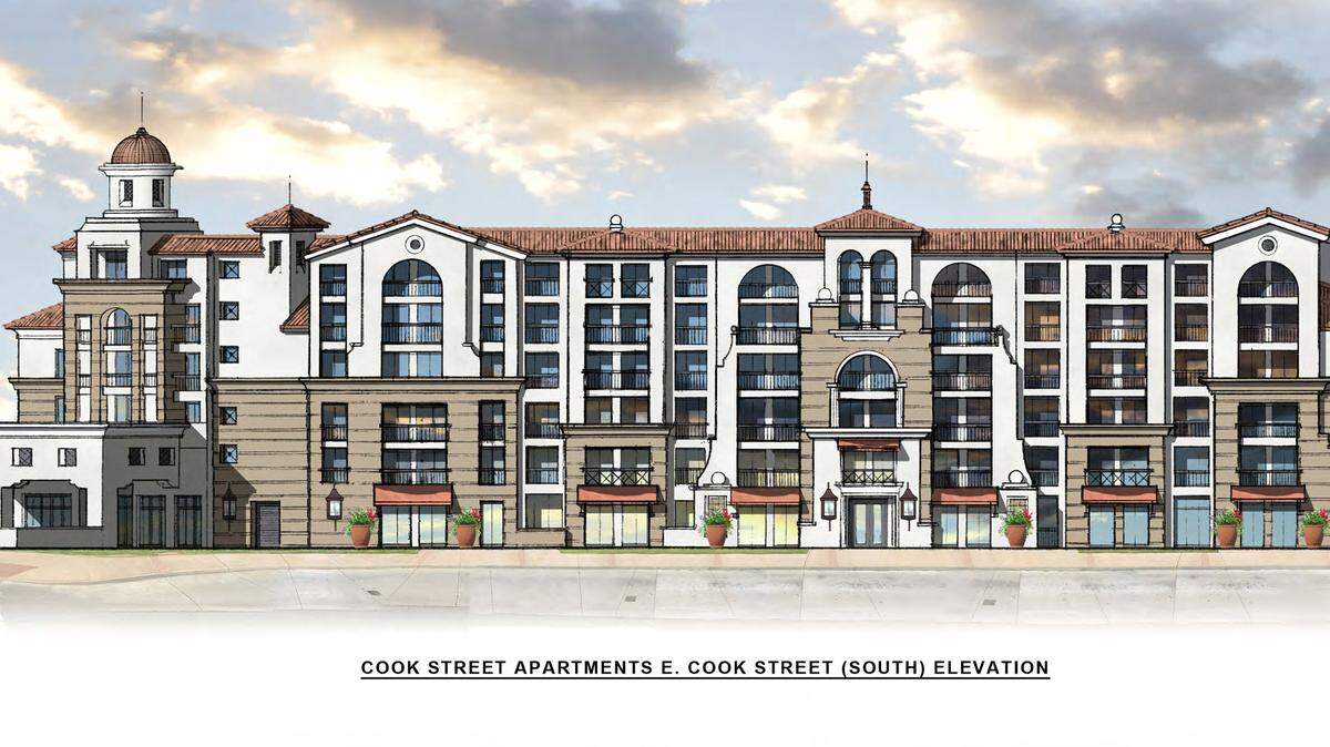 The Cook Street Apartments at Cook and McClelland streets in Santa Maria would include space for a restaurant on the ground level plus 104 apartment.