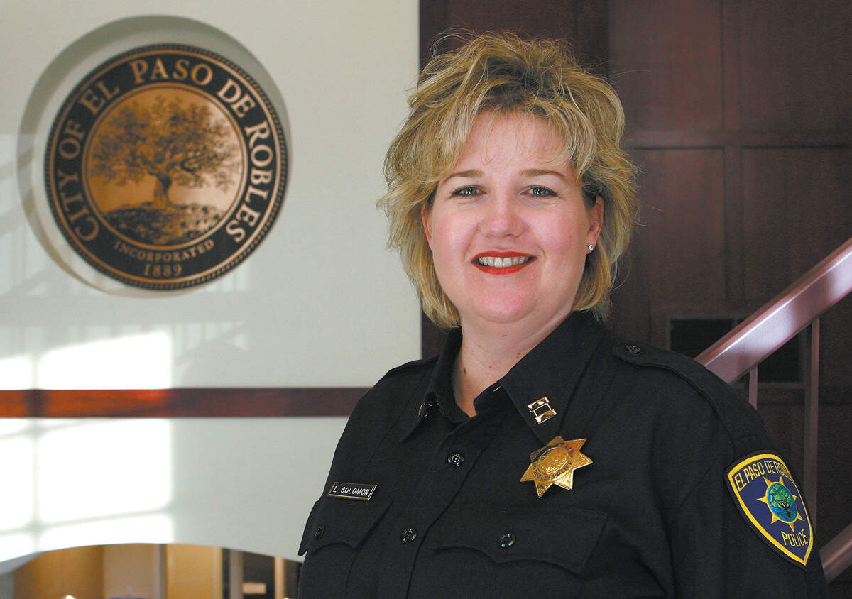 Lisa Solomon, former chief of the Paso Robles Police Department. In 2008, Solomon also left a loaded handgun that was stolen from the center console of an unlocked, unmarked police vehicle.